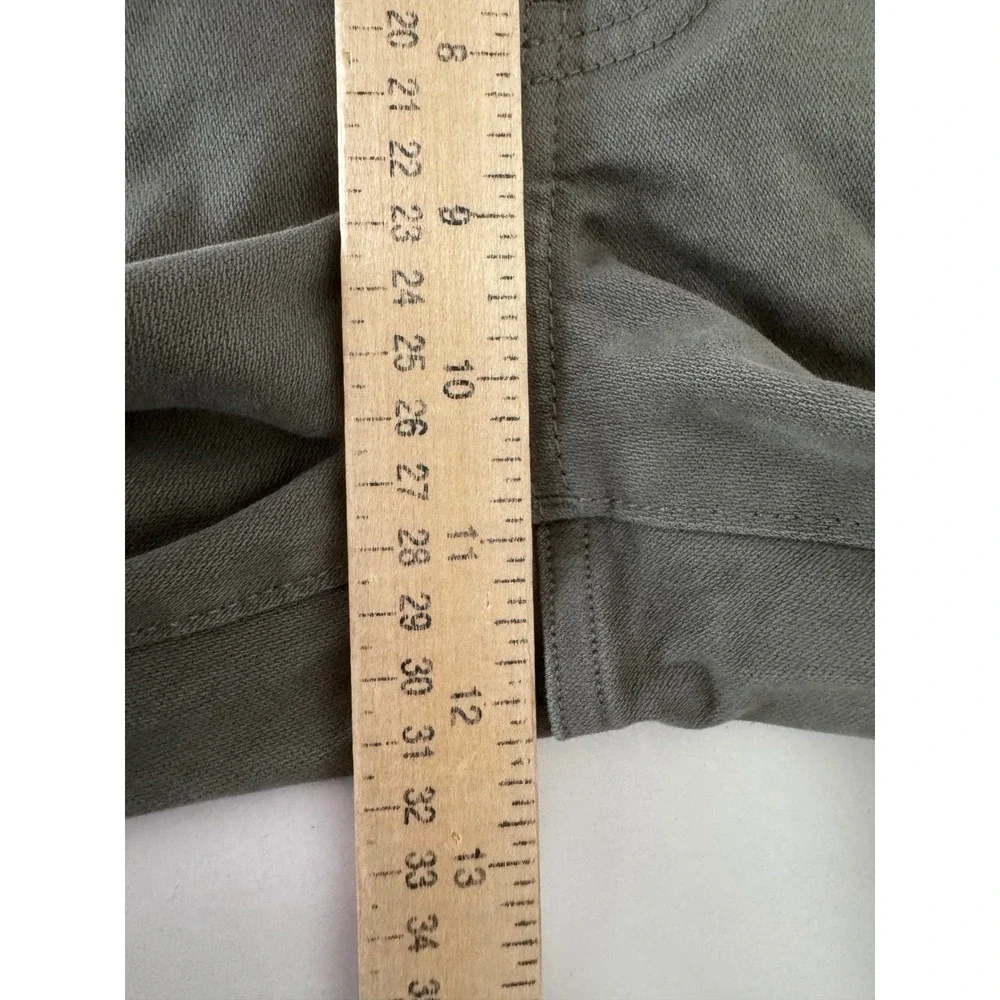 J.Crew Flex Straight Fit Pants sz 31x32 Olive‎ Green Khaki preppy work wear 90s